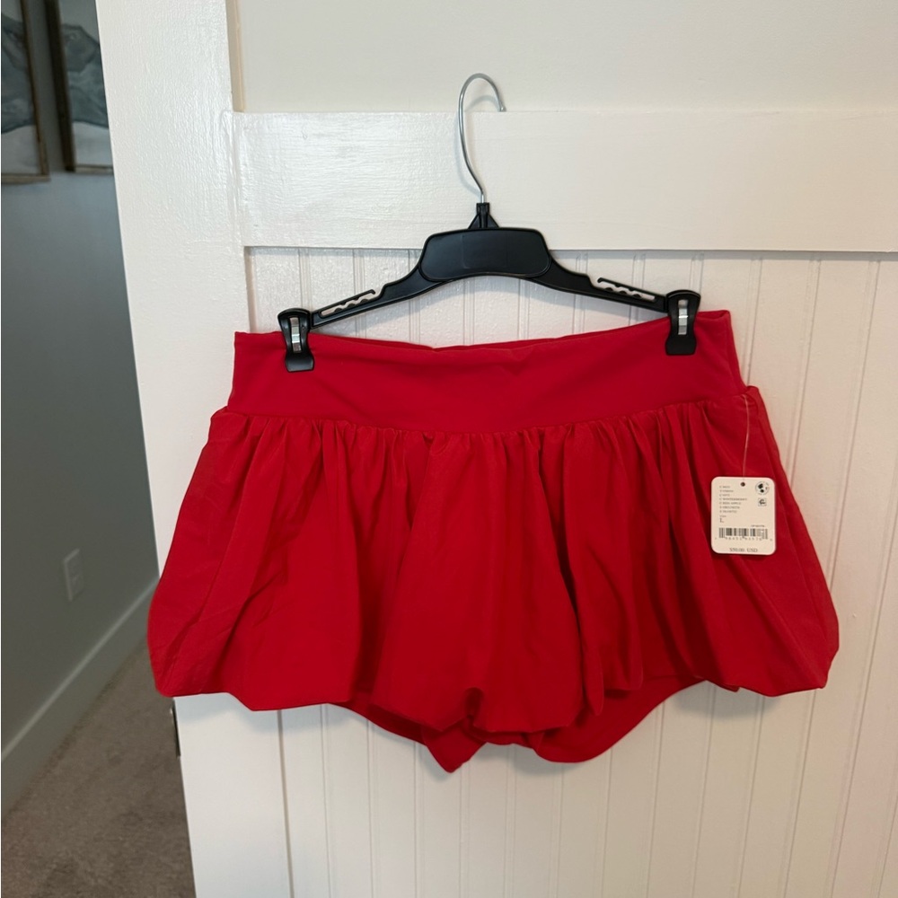 FP Movement by Free People Red Athletic Mini Skort